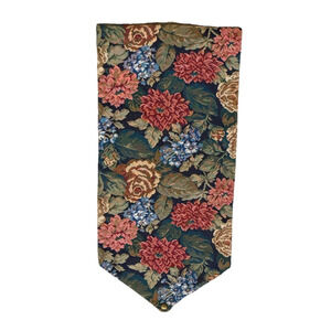 Stunning Custom Made Table Runner Luxury Home Decor Needlepoint Floral Print